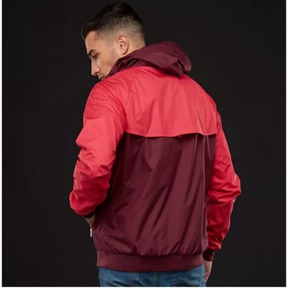 Nike Windrunner Jacket Glanz Nylon Jacket FC Barcelona Red Soccer Men’s Size S - Picture 2 of 13
